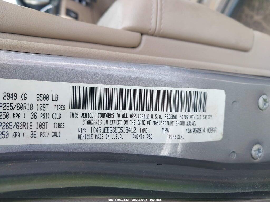 1C4RJEBG6EC519412 2014 JEEP GRAND CHEROKEE photo no. 9