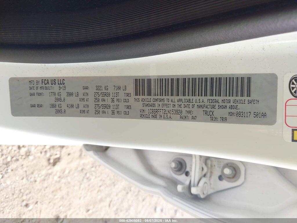 1C6SRFFT2LN153920 2020 RAM 1500 photo no. 9