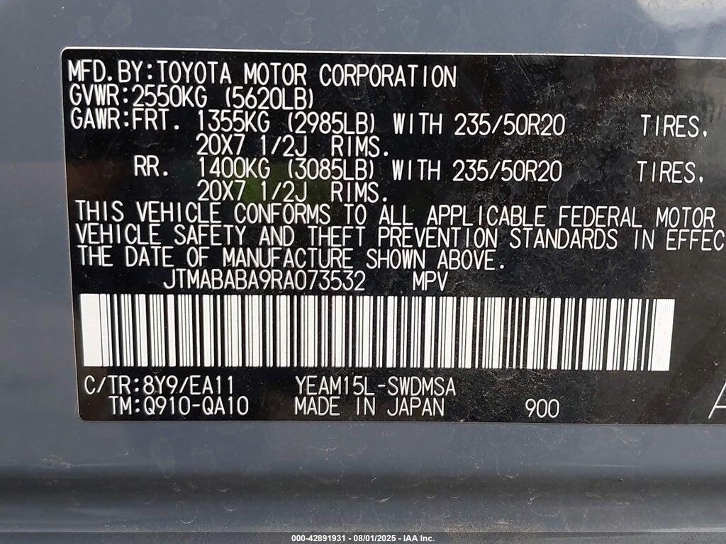 JTMABABA9RA073532 2024 SUBARU SOLTERRA photo no. 9