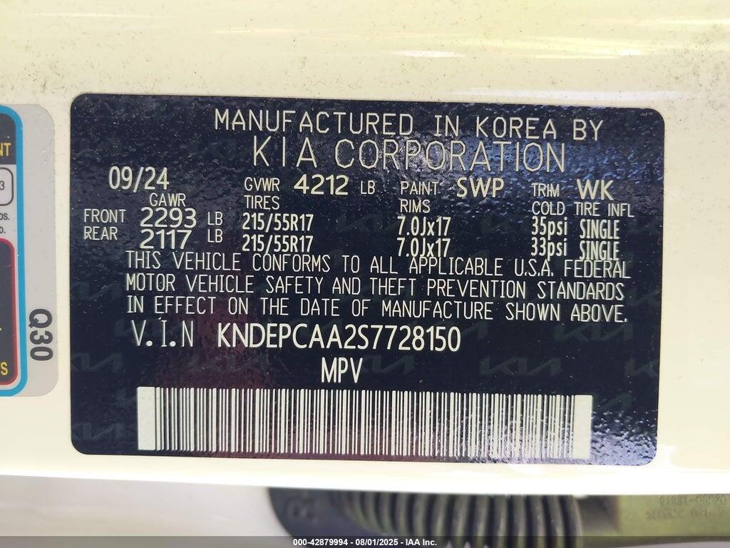 KNDEPCAA2S7728150 2025 KIA SELTOS photo no. 9