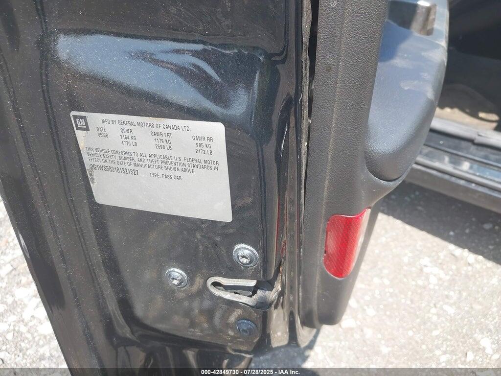 2G1WS583181321327 2008 CHEVROLET IMPALA photo no. 9
