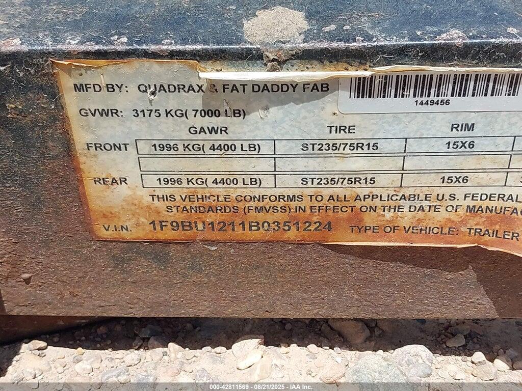 1F9BU1211B0351224 2011 UTILITY TRAILER MFG OTHER photo no. 9