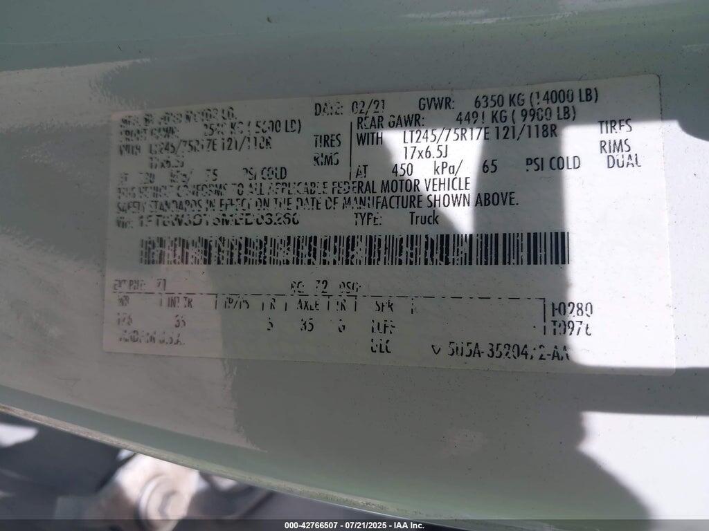 1FT8W3DT5MED03260 2021 FORD F-350 photo no. 8