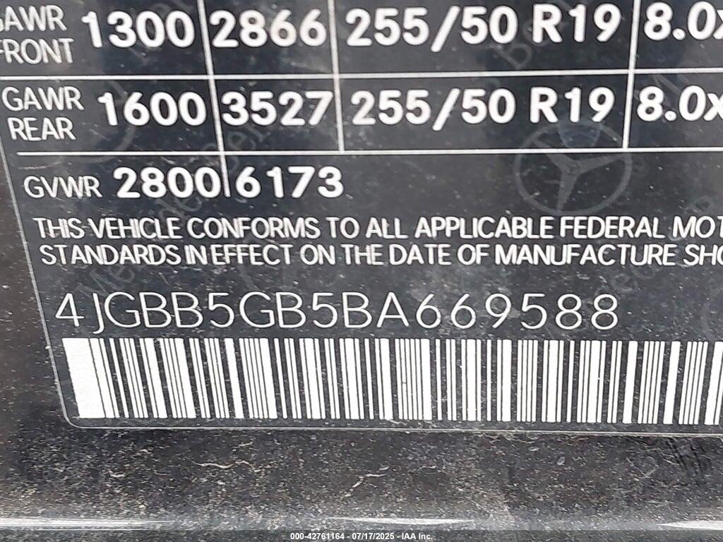 4JGBB5GB5BA669588 2011 MERCEDES-BENZ ML 350 photo no. 9