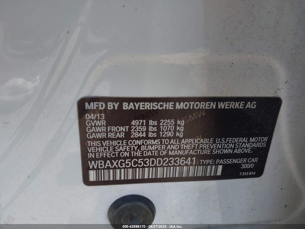 WBAXG5C53DD233641 2013 BMW 528I photo no. 9