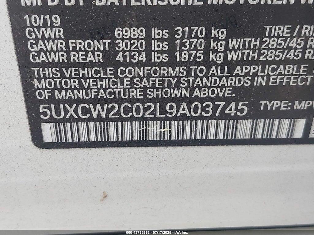 5UXCW2C02L9A03745 2020 BMW X7 photo no. 9