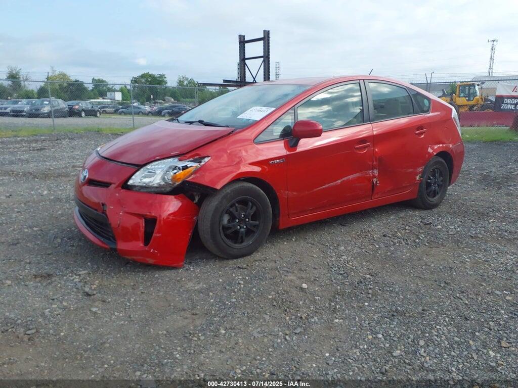 JTDKN3DU3E1765004 2014 TOYOTA PRIUS photo no. 2