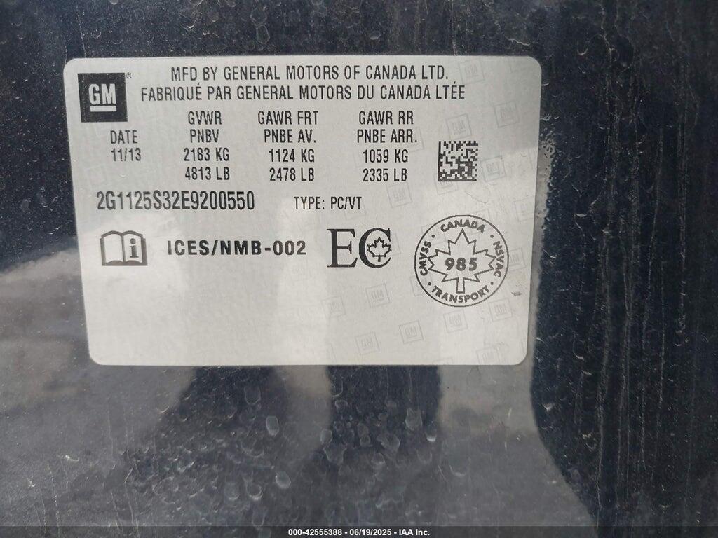 2G1125S32E9200550 2014 CHEVROLET IMPALA photo no. 9