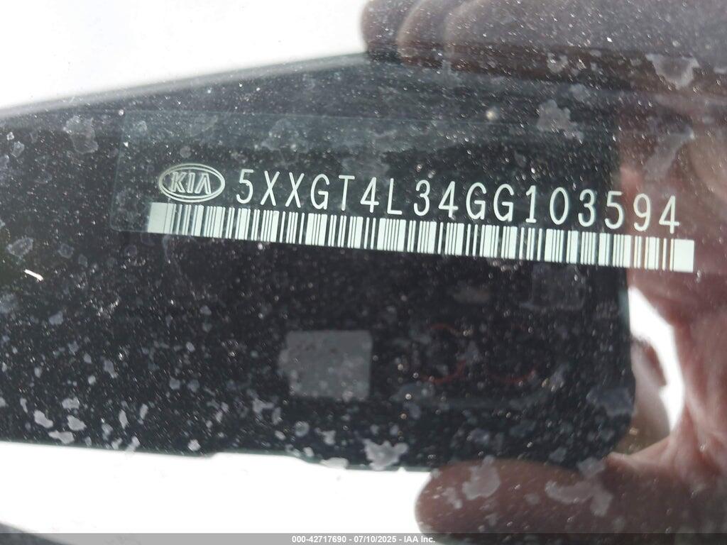 5XXGT4L34GG103594 2016 KIA OPTIMA photo no. 11