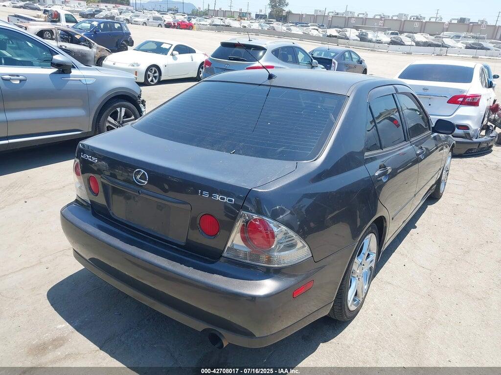 JTHBD182710019413 2001 LEXUS IS 300 photo no. 4