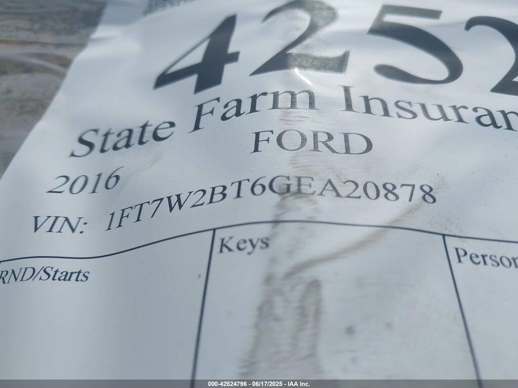 1FT7W2BT6GEA20878 2016 FORD F-250 photo no. 9
