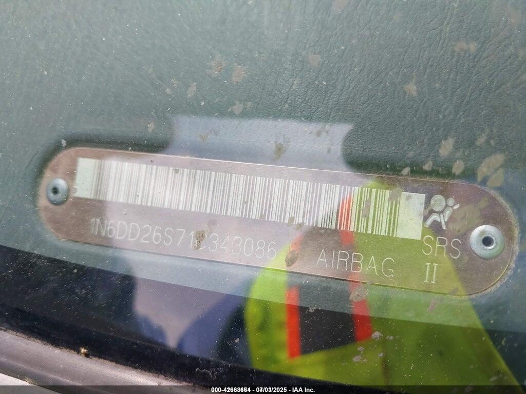 1N6DD26S71C343086 2001 NISSAN FRONTIER photo no. 9