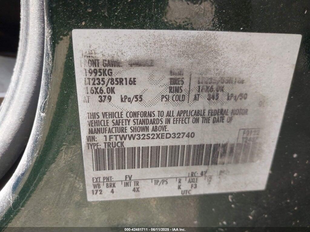 1FTWW32S2XED32740 1999 FORD F-350 photo no. 8