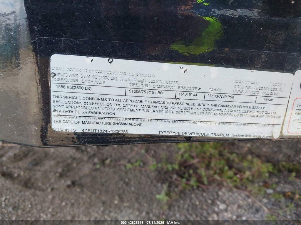 4ZEUT1824R1306285 2024 LOAD TRAIL TRAILER photo no. 9