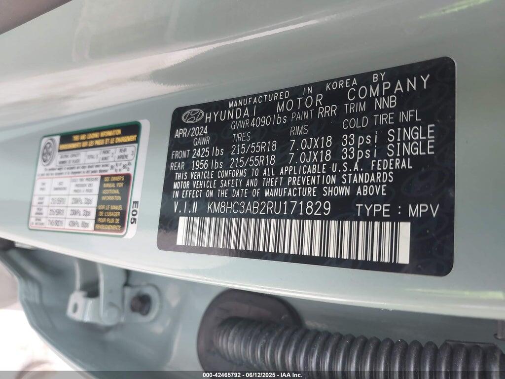 KM8HC3AB2RU171829 2024 HYUNDAI KONA photo no. 9