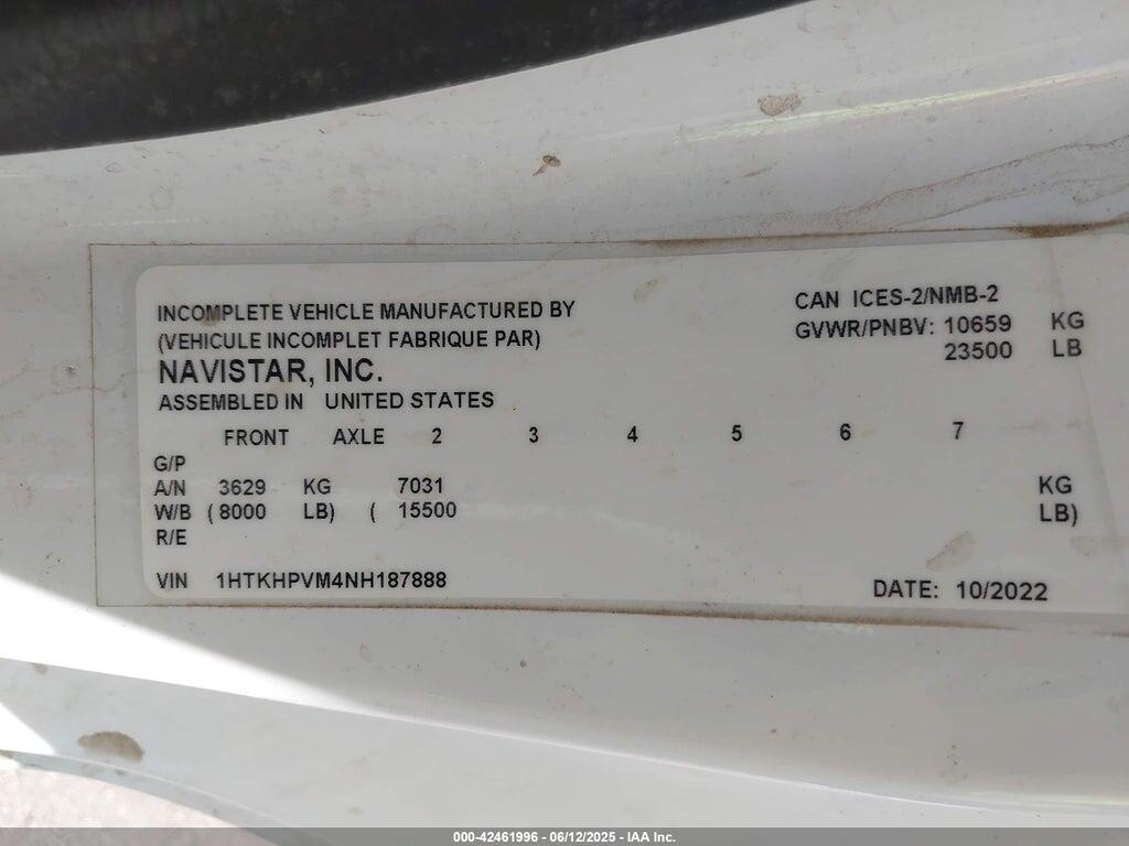 1HTKHPVM4NH187888 2022 CHEVROLET SILVERADO 4500HD photo no. 8