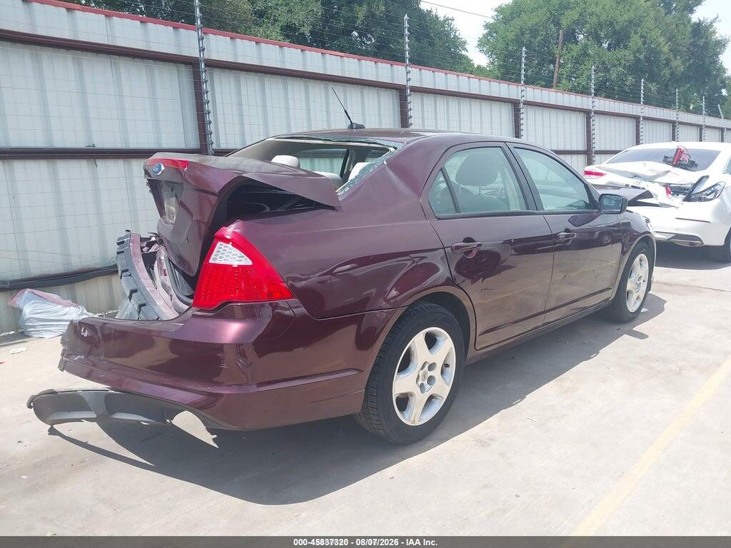 3FAHP0GA1CR237393 2012 FORD FUSION photo no. 4