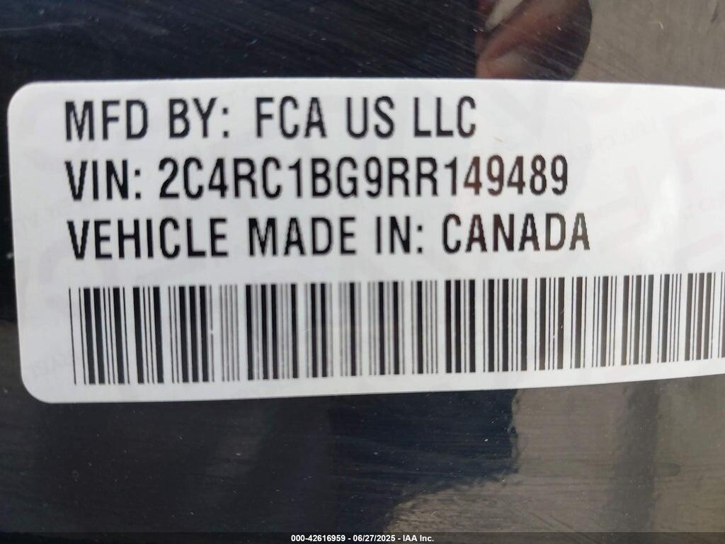 2C4RC1BG9RR149489 2024 CHRYSLER PACIFICA photo no. 9