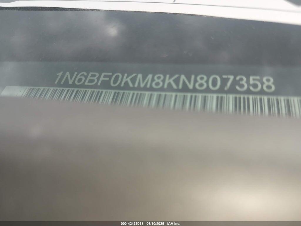 1N6BF0KM8KN807358 2019 NISSAN NV photo no. 9