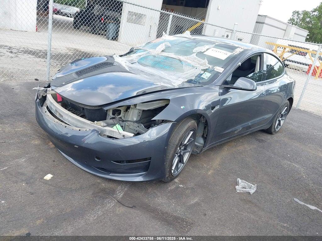 5YJ3E1EB5NF257856 2022 TESLA MODEL 3 photo no. 2