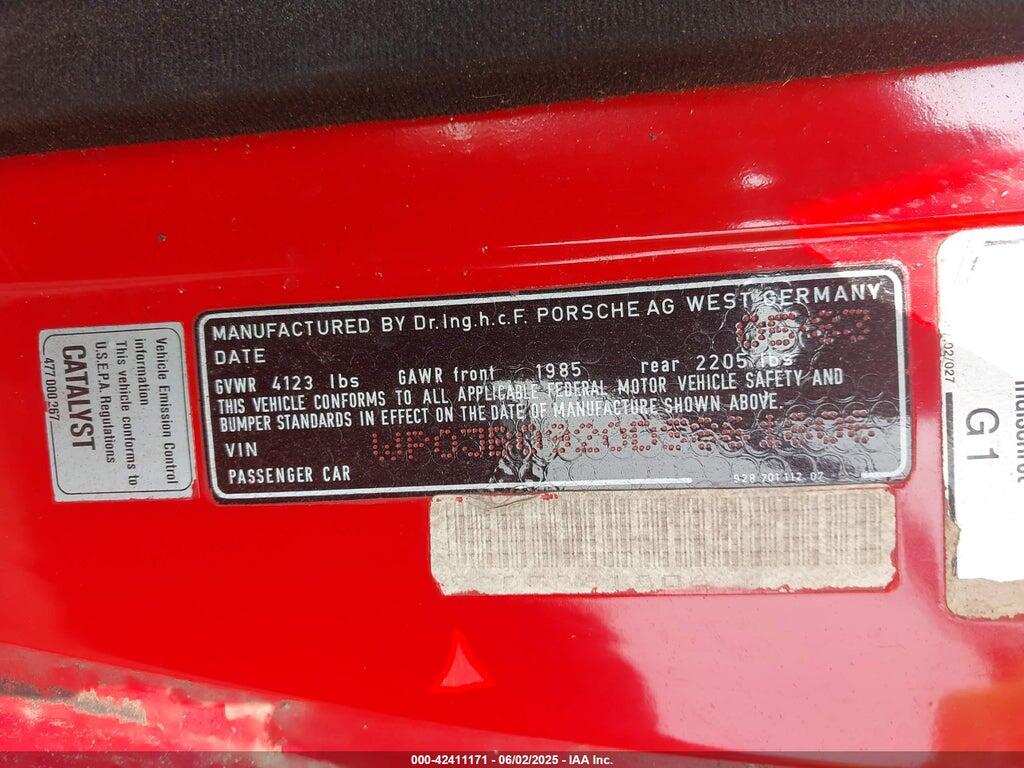 WP0JB0920DS861806 1983 PORSCHE 928 photo no. 9