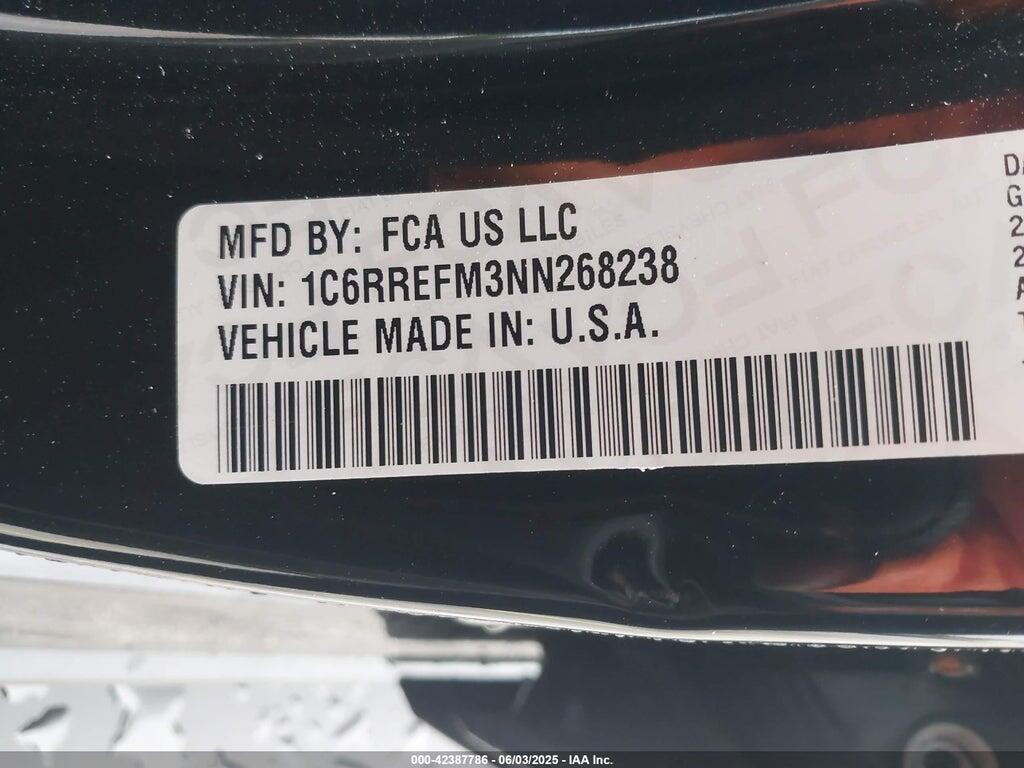 1C6RREFM3NN268238 2022 RAM 1500 photo no. 9