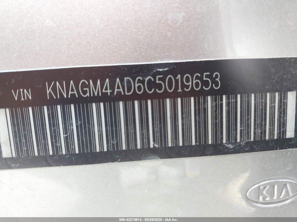 KNAGM4AD6C5019653 2012 KIA OPTIMA HYBRID photo no. 9