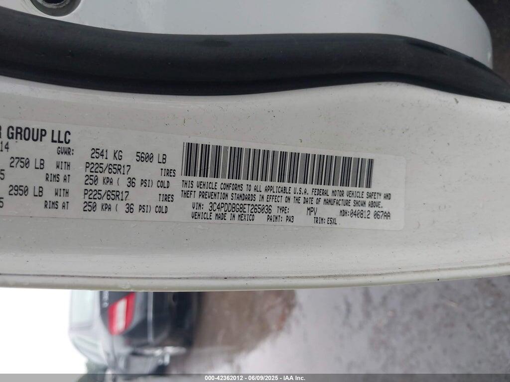 3C4PDDBG8ET265036 2014 DODGE JOURNEY photo no. 9