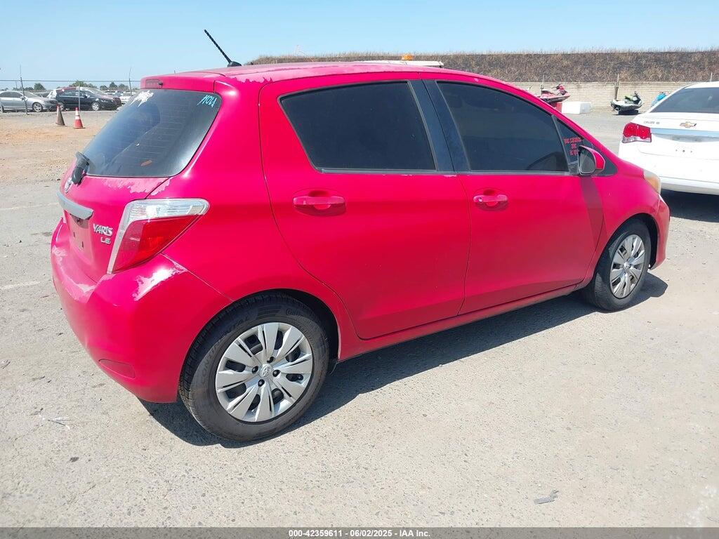 JTDKTUD3XDD557072 2013 TOYOTA YARIS photo no. 4
