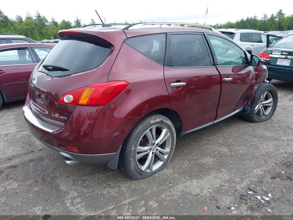 JN8AZ18W99W100282 2009 NISSAN MURANO photo no. 4