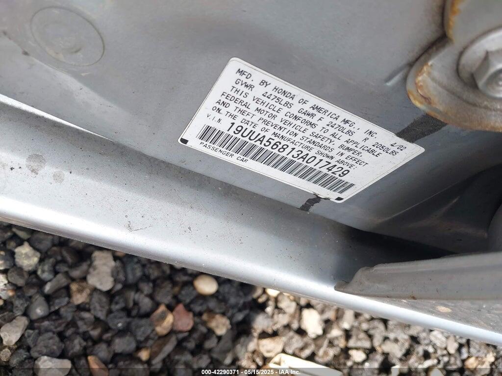 19UUA56813A017429 2003 ACURA TL photo no. 9