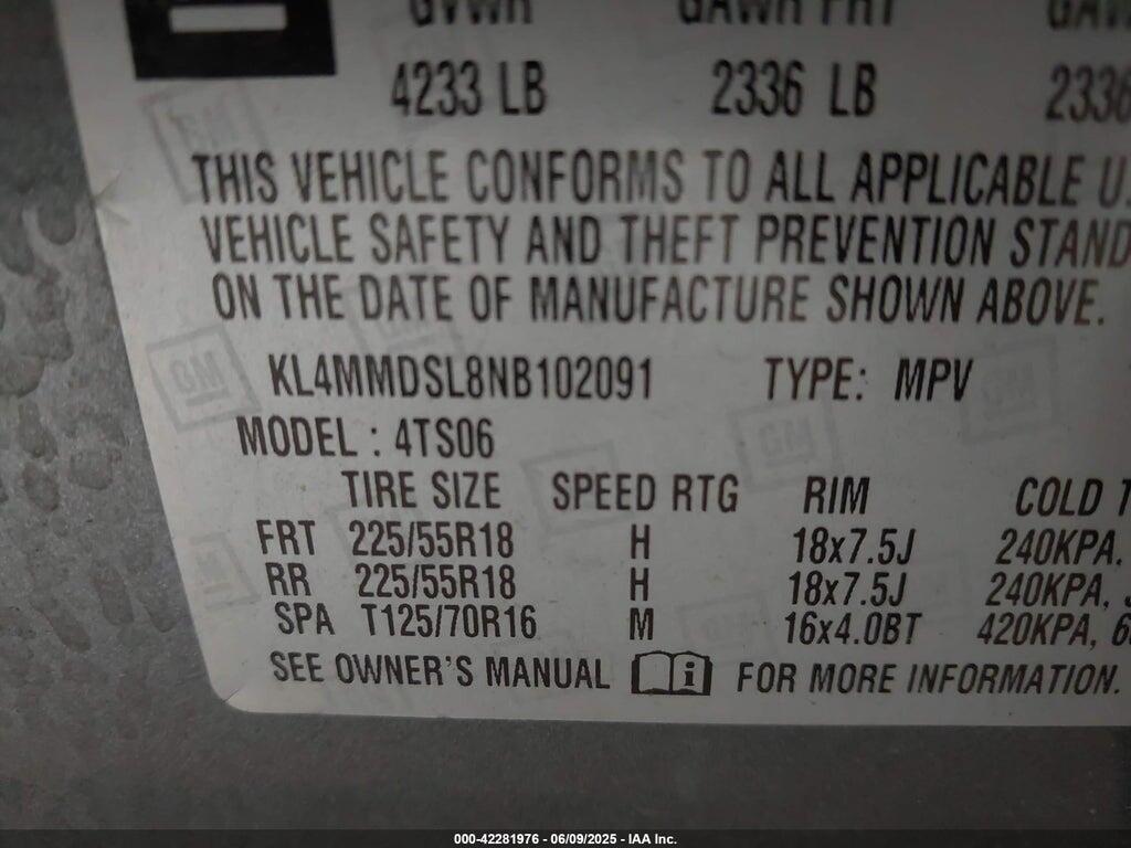 KL4MMDSL8NB102091 2022 BUICK ENCORE GX photo no. 9