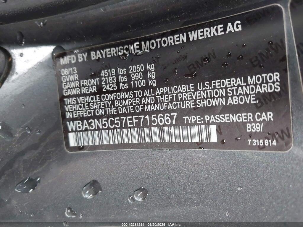 WBA3N5C57EF715667 2014 BMW 428I photo no. 9