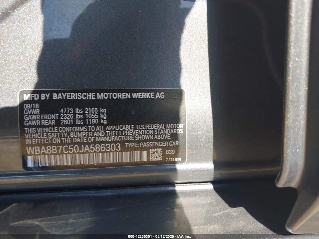 WBA8B7C50JA586303 2018 BMW 340I photo no. 9
