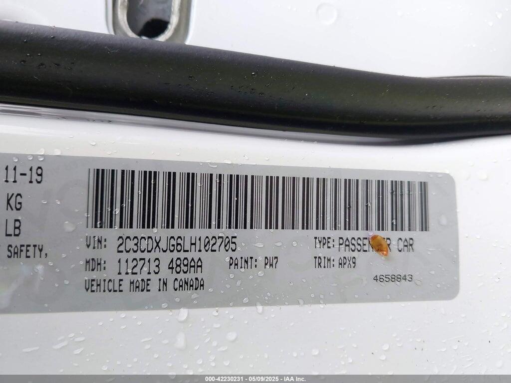 2C3CDXJG6LH102705 2020 DODGE CHARGER photo no. 9