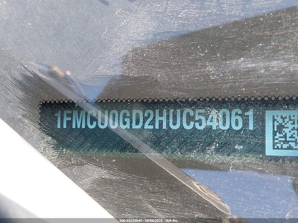 1FMCU0GD2HUC54061 2017 FORD ESCAPE photo no. 9