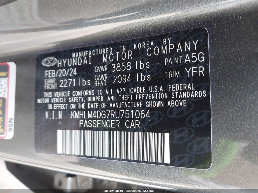 KMHLM4DG7RU751064 2024 HYUNDAI ELANTRA photo no. 9