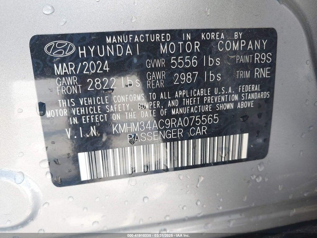 KMHM34AC9RA075565 2024 HYUNDAI IONIQ 6 photo no. 9