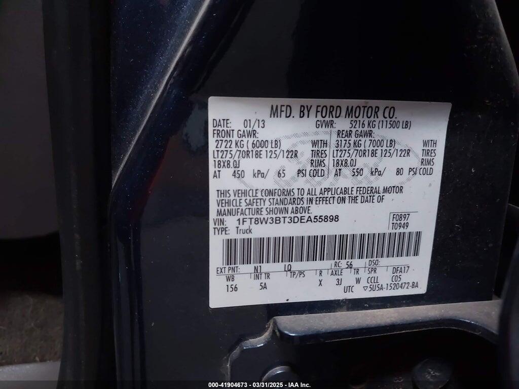 1FT8W3BT3DEA55898 2013 FORD F-350 photo no. 8