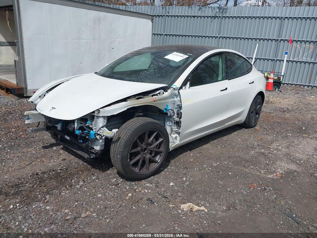 5YJ3E1EA4NF307038 2022 TESLA MODEL 3 photo no. 2