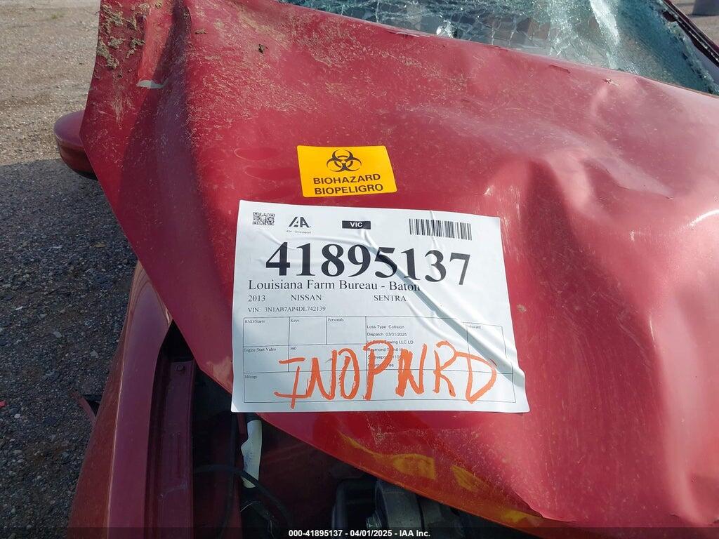 3N1AB7AP4DL742139 2013 NISSAN SENTRA photo no. 5