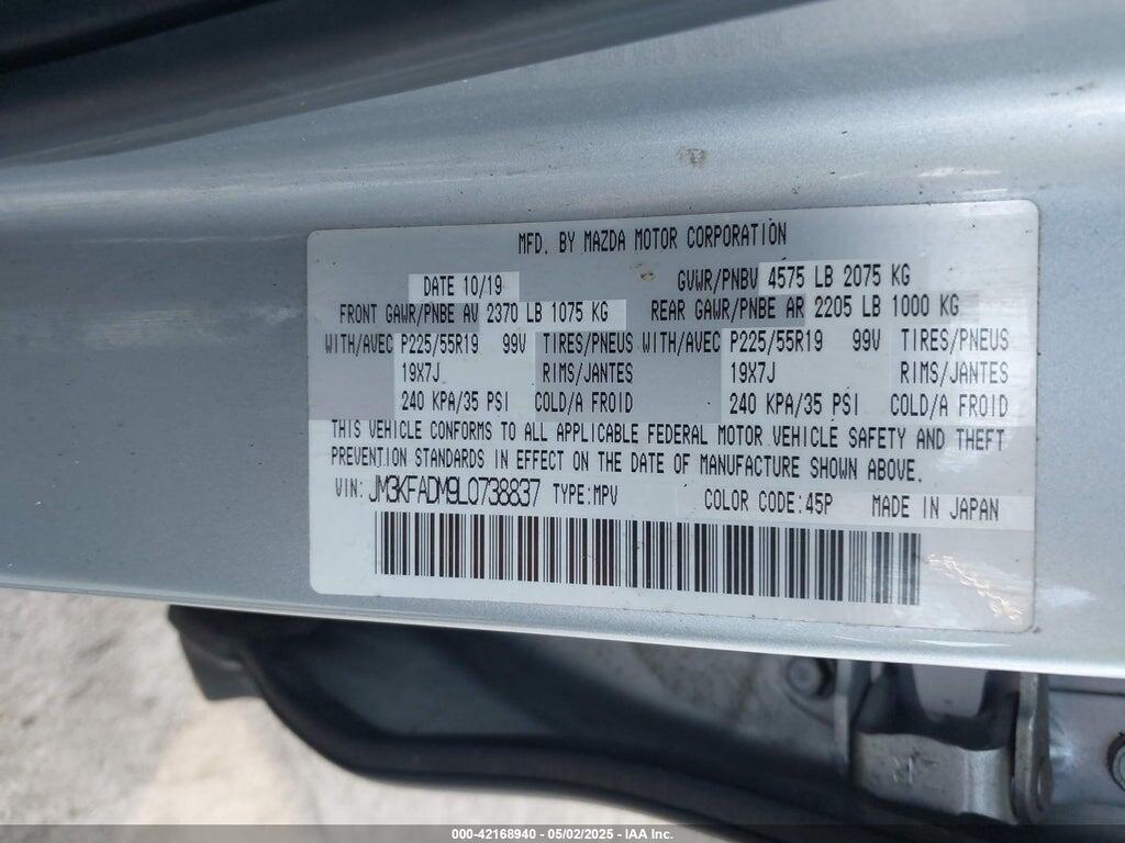 JM3KFADM9L0738837 2020 MAZDA CX-5 photo no. 9