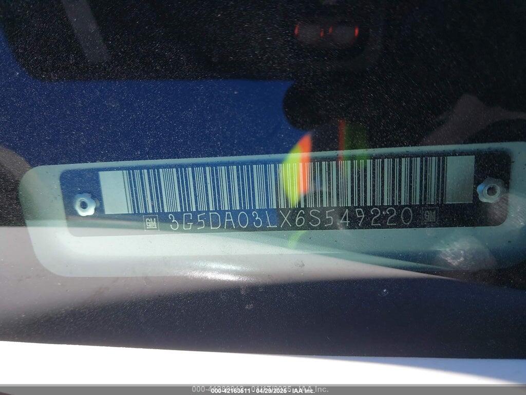 3G5DA03LX6S549220 2006 BUICK RENDEZVOUS photo no. 9