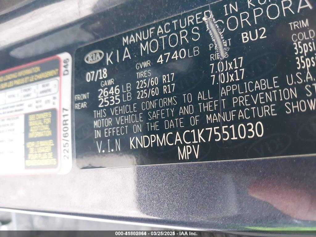 KNDPMCAC1K7551030 2019 KIA SPORTAGE photo no. 9