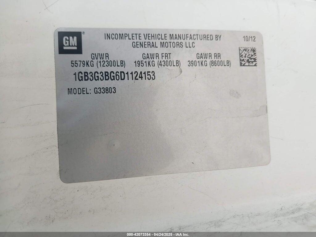 1GB3G3BG6D1124153 2013 CHEVROLET EXPRESS CUTAWAY photo no. 9