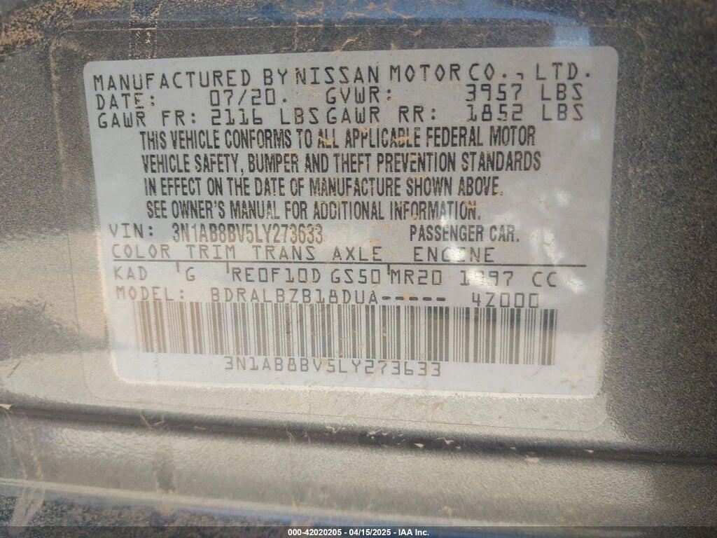 3N1AB8BV5LY273633 2020 NISSAN SENTRA photo no. 9