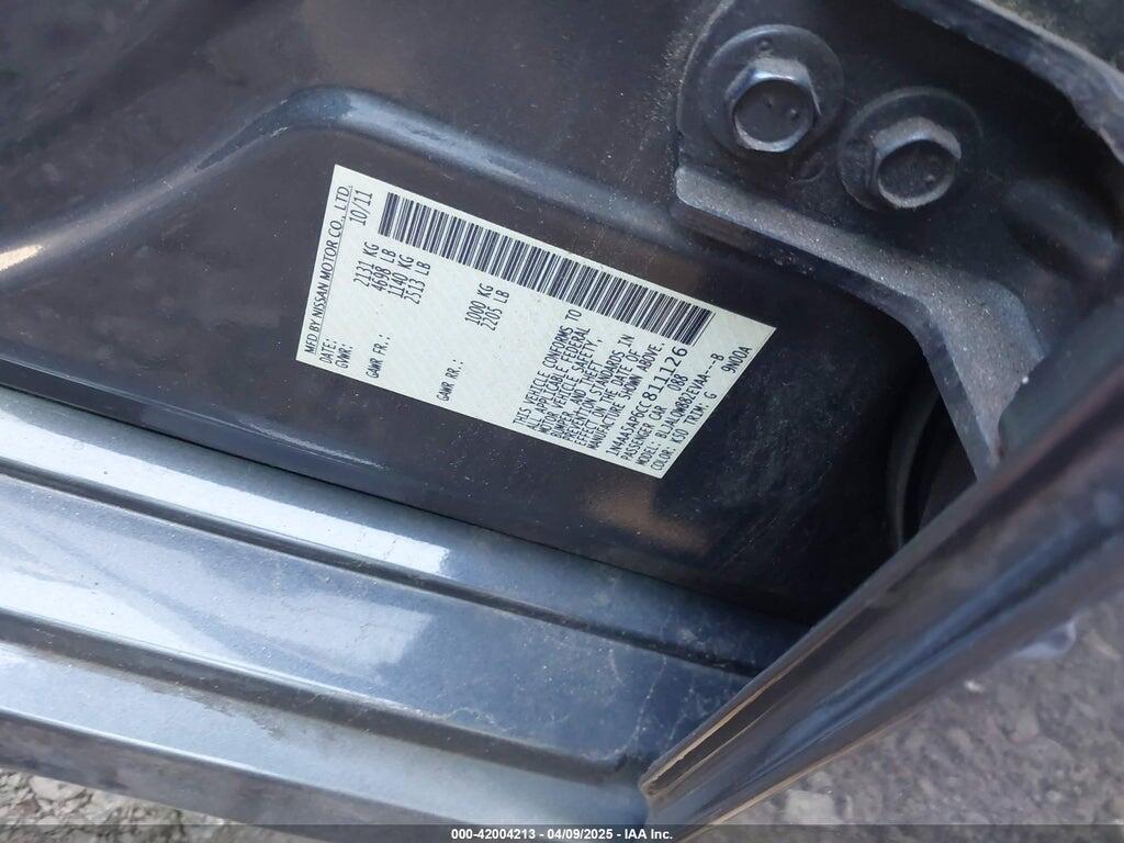 1N4AA5AP6CC811126 2012 NISSAN MAXIMA photo no. 9