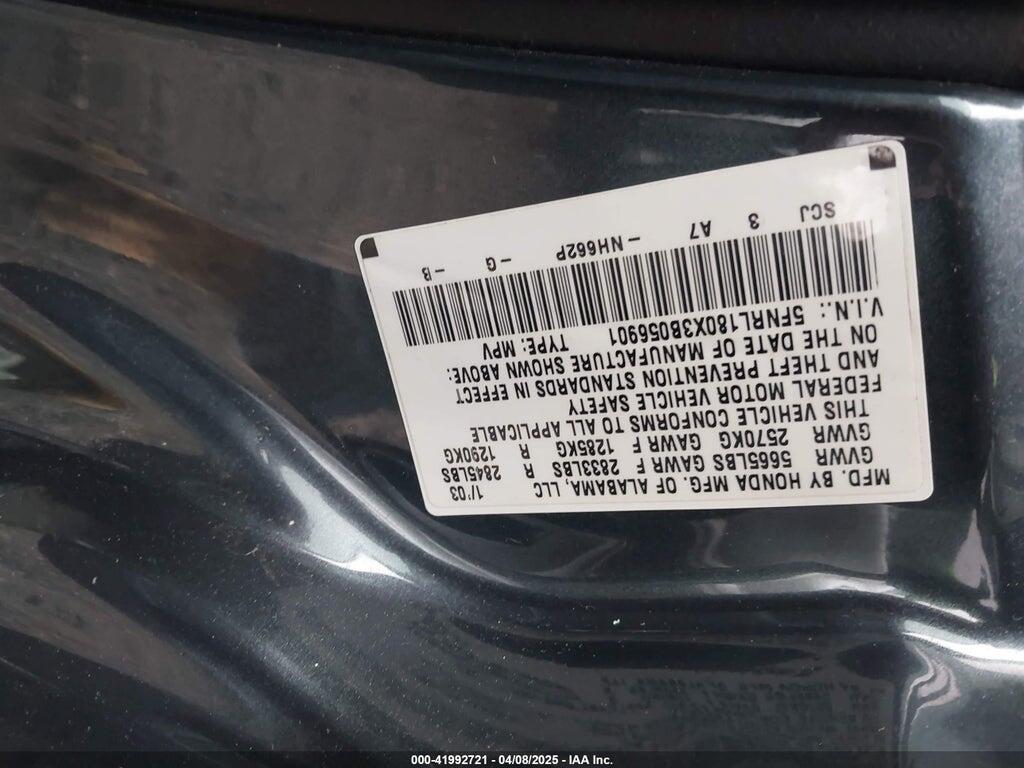 5FNRL180X3B056901 2003 HONDA ODYSSEY photo no. 9