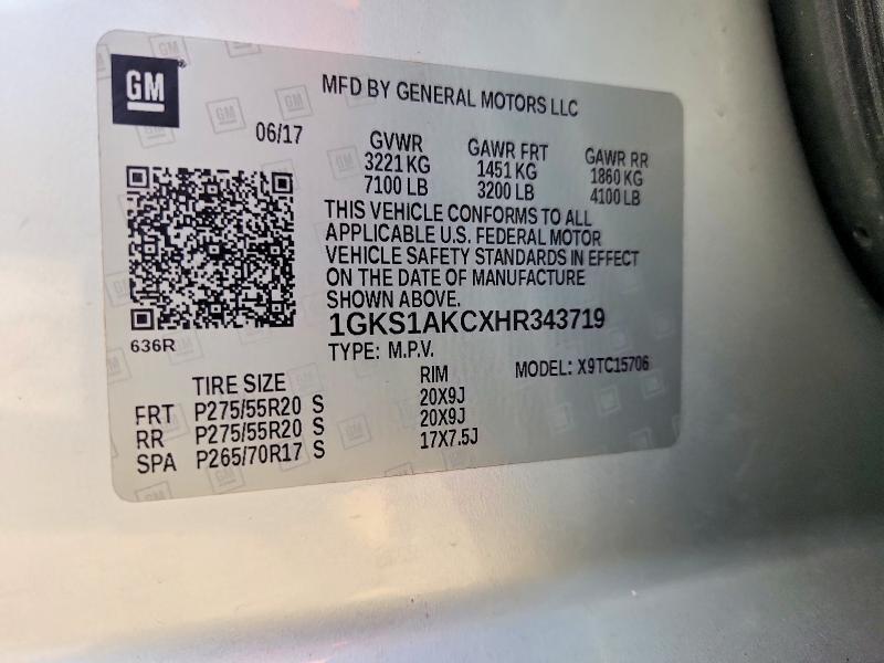 2017 GMC YUKON SLE — Фото 13 из 13