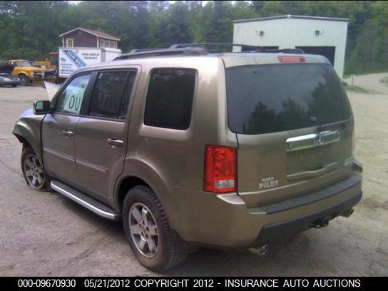 5FNYF4H92BB099646 2011 HONDA PILOT photo no. 3